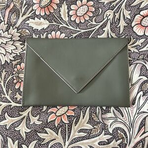 Baekggard Leather Pouch | Gray 100% Leather | 5 x 7